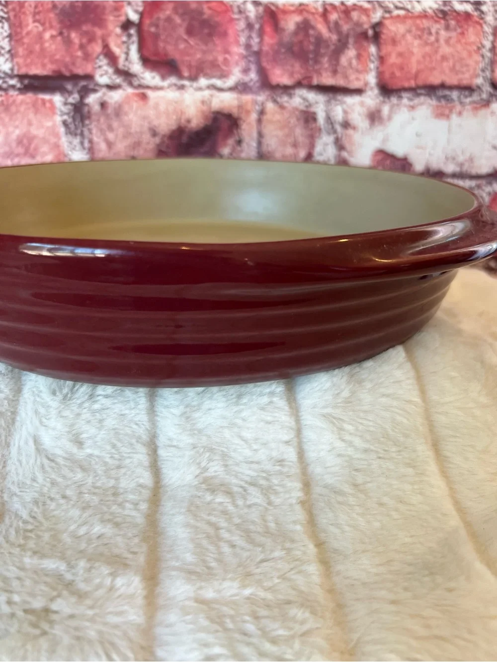 Pampered Chef Family Heritage Cranberry Deep Dish Baker 2102